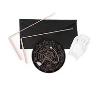 99 9% Varillas de radiestesia de cobre y kit de péndulo para lectura psíquica y adivinación, incluye 2 sondas telescópicas y colgante (C)