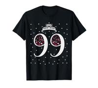 99 Corazones Corona 99 Años Feliz 99 Cumpleaños Niña Mujer Camiseta