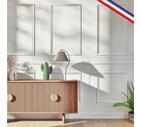 99 Deco - Kit de molduras de pared de madera precortadas - Listas para pegar y pintar - 6 marcos - 3 metros - Apolline B