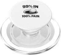 99% En 100% Dolor Divertido Golfing Humor Golf Refranes Citas PopSockets PopGrip para MagSafe