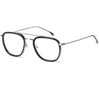 99 Essentials Aviator Square Metal C50 Black