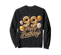 99 Feliz Cumpleaños 99 Aniversario Hombres Mujeres Sudadera
