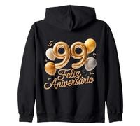 99 Feliz Cumpleaños Portugal Feliz Cumpleaños Portugués Sudadera con Capucha