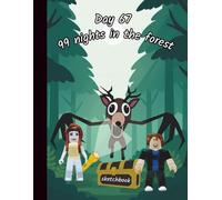 99 Nights in the Forest Sketchbook 8.5x11 inch for Girls, Boys, Kids and Teens: Large Notebook for Drawing, Sketching and Art (Trendy Game Deer Cover), White Blank Pages Drawing Pad