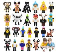 99 Noches en el Bosque, 24 Piezas Figurine Monstre Jouet Monstre Rigolo Inspiré d'un jeu vidéo Poupées décoratives et cadeaux pour collectionneurs, fans, enfants, Noël, anniversaires