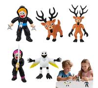 99 Noches en el Bosque Figuras de Juguete, 5pcs Figuras Articuladas 99 Noches en el Bosque, Figura Articulada Ciervo 99 No-ches en el Bosque, 99 Nl-ghts in The Forest Figura para Fans y Coleccionistas