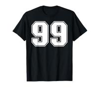 99 Número Noventa y Nueve Equipos Deportivos gráfico Varsity Matching Camiseta