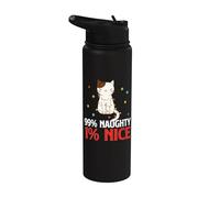99% sin tirar, 1% divertido gato y gatito. Stainless Steel Insulated Water Bottle