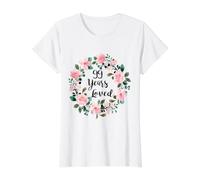 99 Years Loved Men Women 99 Years Old Cool 99th Birthday Camiseta gráfica económica, Mujer, Blanco, S