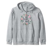 99 Years Loved Men Women Floral 99 Years Old 99th Birthday Sudadera con Capucha