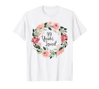 99 Years Loved Women Men 99 Years Old 99th Birthday Camiseta