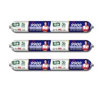 9900 Sealant Waterproof,Silicon Waterproof Sealant,Permanent Solution for Roof & Wall Cracks,Tear and Stretch (White,3pcs)