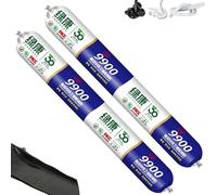 9900 Sealant Waterproof, Silicone Sealant Waterproof, High Heat Resistant, Repairs Roof & Wall Cracks, Stretch-Resistant, Outdoor & Indoor Use (Transparent,2 pcs)
