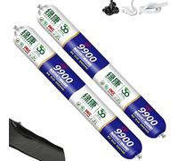 9900 Sealant Waterproof, solución permanente para grietas en techos y paredes, sellador de silicona impermeable de silicona para exteriores, resistente al calor, al desgarro (black,2pcs)