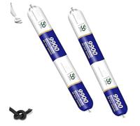 9900 Sealant Waterproof, Solution for Roof & Wall Cracks, Outdoor Waterproof Sealant Heat Resistant, Stronger Adhesion, Tear and Stretch Resistance, for Indoor, Outdoor (White-2PCS)