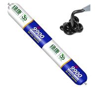 9900 Silicone Waterproof Sealant, Clear Multipurpose Caulk for Roof & Wall Cracks, UV Heat Resistant, Indoor Outdoor Use for RV Gutter Tile Stone (Black,1Pcs)