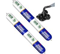9900 Silicone Waterproof Sealant, Clear Multipurpose Caulk for Roof & Wall Cracks, UV Heat Resistant, Indoor Outdoor Use for RV Gutter Tile Stone (Black,2Pcs)