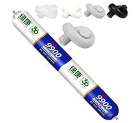 9900 Silicone Waterproof Sealant, Clear Multipurpose Caulk for Roof & Wall Cracks, UV Heat Resistant, Indoor Outdoor Use for RV Gutter Tile Stone (Gray,1Pcs)