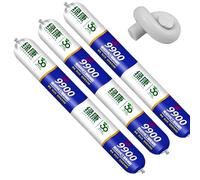 9900 Silicone Waterproof Sealant, Clear Multipurpose Caulk for Roof & Wall Cracks, UV Heat Resistant, Indoor Outdoor Use for RV Gutter Tile Stone (Gray,3Pcs)