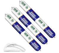 9900 Waterproof Sealant, Silicone Sealant Waterproof 9900, Solution for Roof & Wall Cracks, Heat Resistant, Tear and Stretch Resistance for Outdoor and Indoor (White,3PCS)