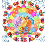 999 globos de agua para niños, globos de agua autosellables, fáciles de llenar con conectores de grifo, bolas coloridas para niños y adultos, reuniones familiares al aire libre, jardín, piscina, playa