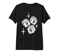 999 Manifestación de Estrellas de Dados con números de ángel Camiseta Premium