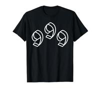 999 Número Triple 9 Camiseta gráfica económica