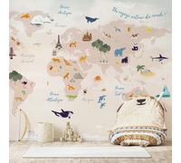 99Déco Papel pintado panorámico - 7 tiras: 336 x 270 cm - beige - 99deco