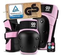 99FLIPS Protecciones Patines Adulto y Jóvenes - Patines en Linea | Protecciones Skate Adulto - Rosa, L - Rodilleras para Patines en Línea, Monopatín, Skate y Patinete - DIVE - Coderas Poc