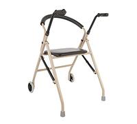 .99s for seniors Tor .99 plegable con 2 ruedas,Carrito con asiento acolchado,Sillas de transporte rodantes con estructura para caminar,Muleta de ayuda a la movilidad para personas mayores discapacita