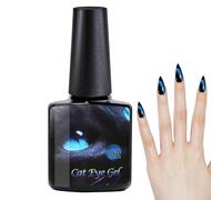9D Cat Eyes Gel Nail Polish | Magnetic Glitter Gel Polish | Holographic Crystal Gel Nail Polish | Vibrant Cat Eyes Magnetic Gel Lacquer | 8ml High-Quality Gel Polish For Stunning Nail Arts Designs