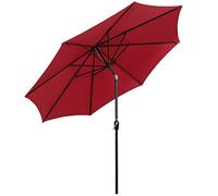 9Ft Outdoor Umbrellas for Patio, Outdoor Table Market Umbrella with Tilt and Crank, Patio Umbrella Market Sun Protection Ventilation for Balcony, Dining Tables, Gardens