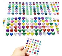 9Hojas Autoadhesivas Pegatinas De Diamantes De Imitación, Etiquetas Engomadas De La Gema De Cristal Acrílico, para Las Uñas De Decoración De Artesanías De Bricolaje