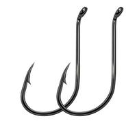 9KM DWLIFE 50pcs anzuelos de Pesca, anzuelos para Pesca de Pulpo 8#-8/0# | anzuelos redondos de acero al alto carbono para bagre, atún, perca y trucha, accesorios pesca para agua dulce y agua salada
