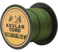 9KM DWLIFE Cuerda de pesca trenzada Kevlar, resistencia a la tracción superior y alta resistencia, resistente a la abrasión, resistente a la llama, cuerda multiusos 500lb-61m/200ft Drachenschnur