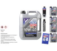 9L Liqui Moly MoS2 Aceite Motor 10W-40 Cera Tec Pro-Line Motorspülung