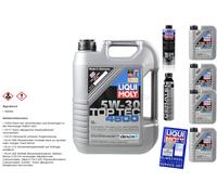 9L Liqui Moly Top Tec 4600 5W-30 Aceite Motor Cera Tec Pro-Line Motorspülung