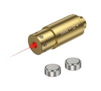 9mm/12GA/45apc/38sp/40S&W Bore Sight Red Dot Cartucho con 2 Juegos de baterías