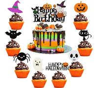 9pcs de decoración de pasteles Terror de Halloween,cuchillo de Halloween,decoración para tartas,decoración de tartas,decoración de cumpleaños,cupcakes,decoración para carnaval,Fantasma,Murciélago