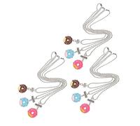 9pcs Friends Minimalist Forever Donut Friendship Necklaces Suits for Decor Supply Lovely Necklace Friend Accessory Resin