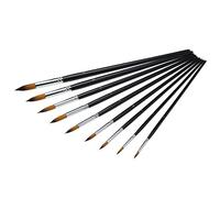 9Pcs Pinceles para Pintura Pincel para Pintura Miniatura Cepillo Manga Larga de Nylon Juego de Pinceles para Pintura Acrílica Pintar al Acuarela Pintura al Óleo