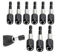 9pcs Portapuntas Magnético, 1/4" 60mm Porta Puntas Atornillador Imantadas Cambio Rápido Bit Soporte Magnético para Makita Metabo Bosch Dewalt, Taladro Destornillador