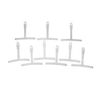 9pcs Radio de Guitarra Calibre Stainl Steel T S Regla Medición del Diapasón Luthier Tool Servicio Puede para el Radio de la Guitarra Gaugeensterst Radius GaugeGuitar Rulerguitar (SILVER)