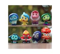 9pcs/Set Inside Out 2 Action Figure Toy Cartoon Movie Joy Anxiety Anger Sadness Disgust Fear Model Doll Figurines Kids Gift