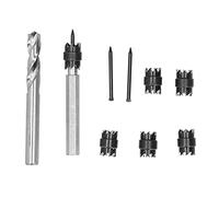 9Pcs Spot Weld Cutter Kit, Spot Drill Tool with Double Sided High Speed Steel Blades, 3/8in Weld Cutter for Auto Body Repair, Includes Spare Blades and Guide Pins for Mechanics and