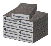 9PCS Taco Lija 67x97x22mm Grano 100 Esponja de Papel de Lija, Seco y Húmedo Lijado de Pintura de Madera, Óxido de Metal, Pared, Plástico, Auto