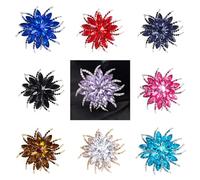 9PCS Vintage Animal Insect Broche Pin Set élégant strass simulé perle Corsages écharpe clips bijoux accessoires