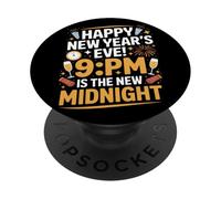 9PM es la nueva víspera de Año Nuevo a medianoche PopSockets PopGrip Adhesivo