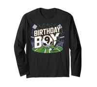 9th Birthday Boy Soccer Design with Number Nine Soccer Ball Manga Larga