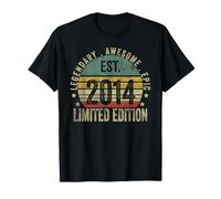 9th Birthday Vintage 9 Year Old Est 2014 Limited Edition Camiseta